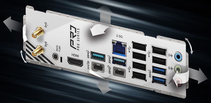 Flexible Integrated I/O Shield